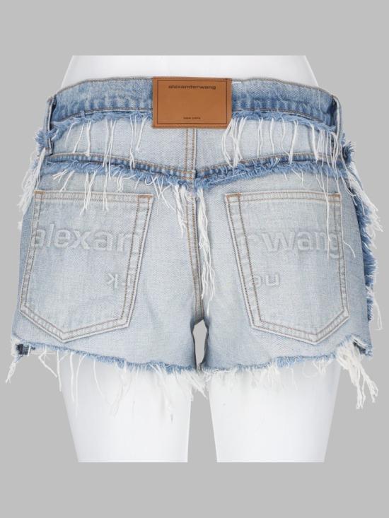 26FW 알렉산더 왕 데님 숏팬츠 4DC3264133 470D BLUE - ALEXANDER WANG