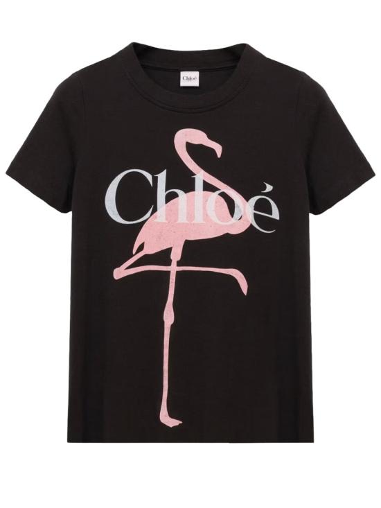 26SS 끌로에 폴로 티셔츠 26SJH08194 070 BLACK - CHLOE