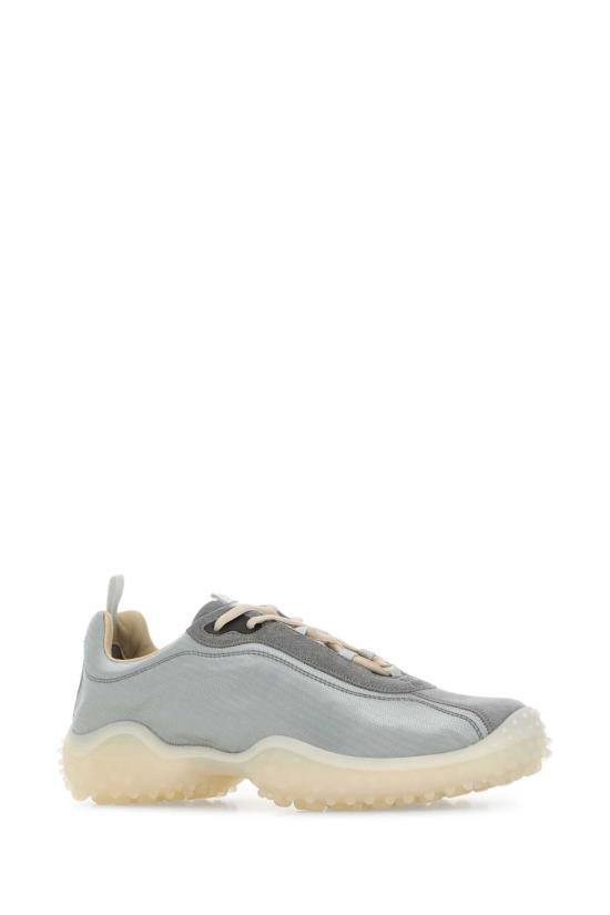 26FW 미우미우 버블 테크니컬 패브릭 및 스웨이드 스니커즈 5E806EFA0453M0K F0424 GRAY - MIU MIU