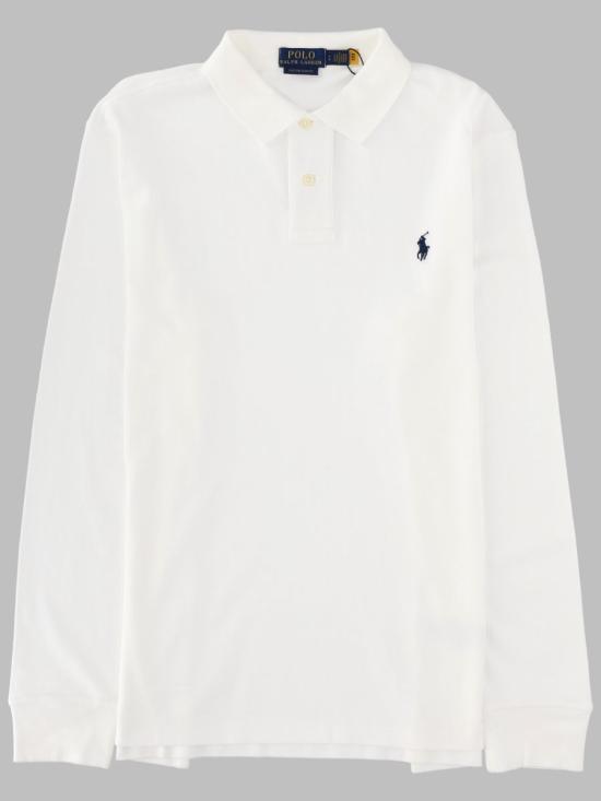 26FW 폴로 랄프로렌 클래식 핏 코튼 폴로 셔츠 710680790 001WHITE