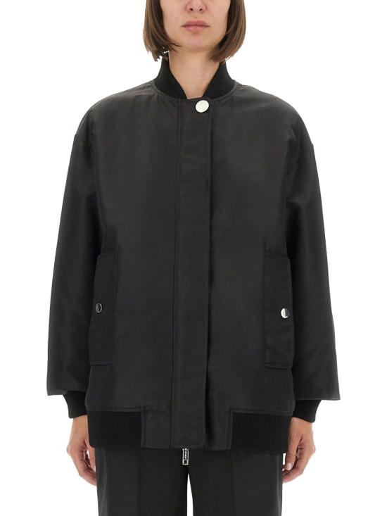 25FW 스포트막스 AGAPE아가페 오버사이즈 트윌 봄버 자켓 2522026041600 240003 BLACK - SPORTMAX