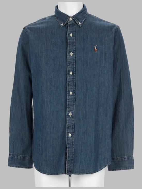 26FW 폴로 랄프로렌 포니로고 자수 데님 셔츠 710792043 001DENIM