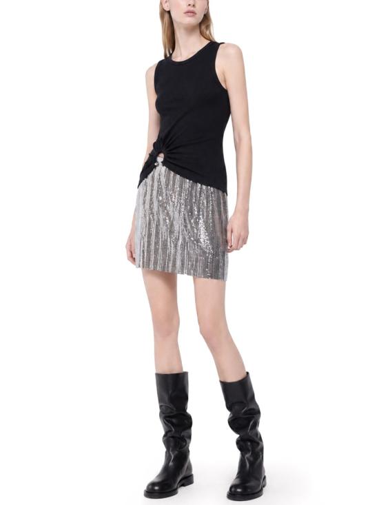26SS 파코라반 폴로 티셔츠 24FJTE165CO0530 P001 BLACK - PACO RABANNE