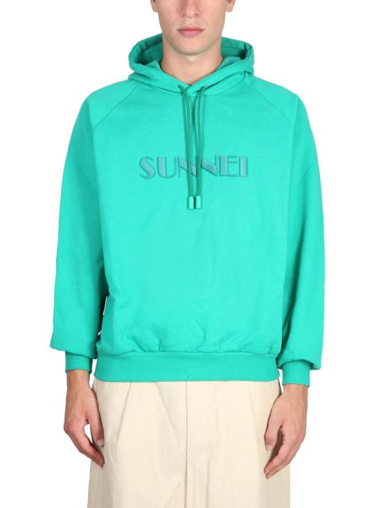  써네이 긴팔 티셔츠 CRTWXJER009 COT007005B GREEN - SUNNEI