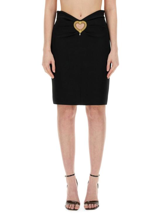  모스키노 스커트 01250433 555 BLACK - MOSCHINO