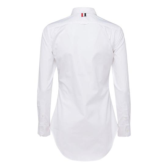 26FW 톰브라운 클래식 코튼 포플린 RWB 트리밍 셔츠 FLL005E 03113100 WHITE - THOM BROWNE