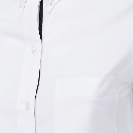 26FW 톰브라운 클래식 코튼 포플린 RWB 트리밍 셔츠 FLL005E 03113100 WHITE - THOM BROWNE