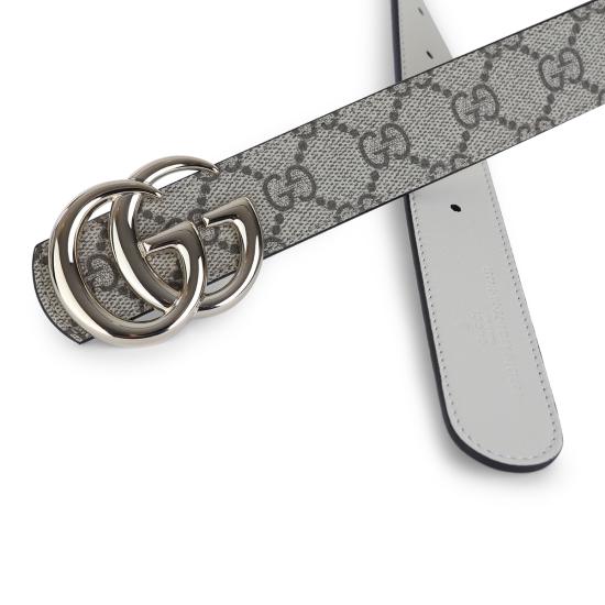 26FW 구찌 리버시블 GG 마몽 벨트 847131 FAFGJ9788 BEIGE - GUCCI