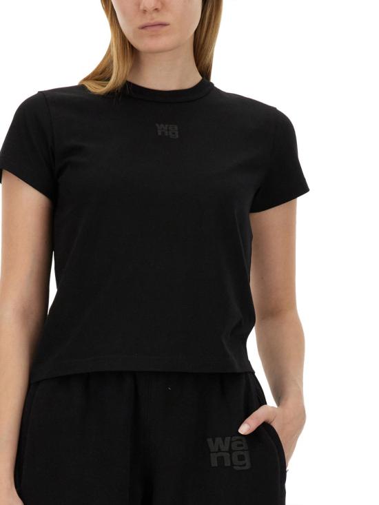 26SS 티바이알렉산더왕 폴로 티셔츠 4CC3241521 001 BLACK - T BY ALEXANDER WANG