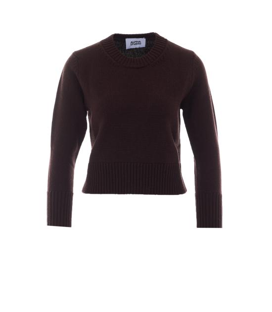 26FW 알파스튜디오 스웨터 8100C 2007 BROWN