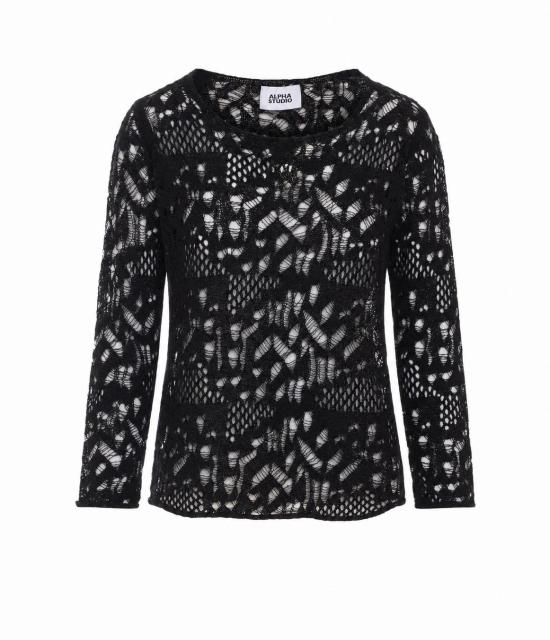 26FW 알파스튜디오 스웨터 8511C 2357 BLACK