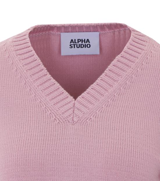 26FW 알파스튜디오 스웨터 8101A 2011 PINK - ALPHA STUDIO