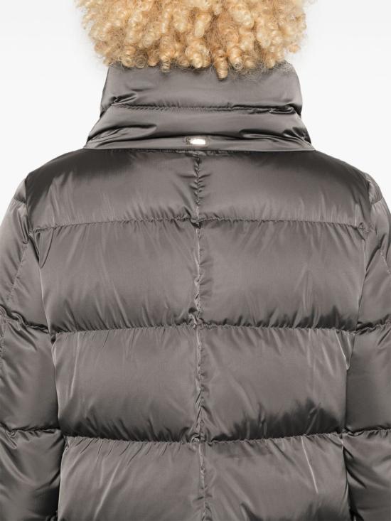 26FW 에르노 새틴 & 뉴 레이디 퍼 A셰이프 다운 자킷 PI001934D 12170Z9480 GRIGIO ANTRACITE - HERNO