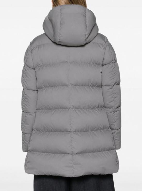 26FW 에르노 새틴 & 뉴 레이디 퍼 A셰이프 다운 자킷 PI001934D 12170Z9480 GRIGIO ANTRACITE - HERNO