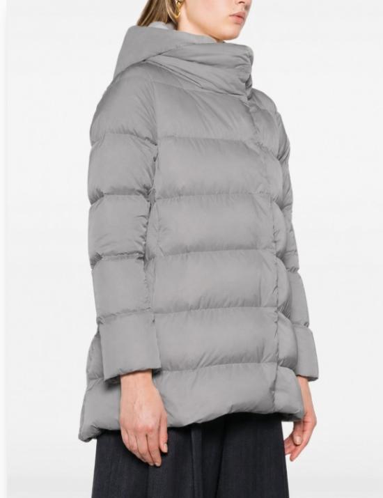 26FW 에르노 새틴 & 뉴 레이디 퍼 A셰이프 다운 자킷 PI001934D 12170Z9480 GRIGIO ANTRACITE - HERNO