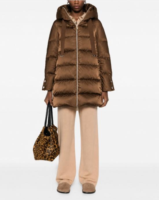 26FW 에르노 새틴 A-셰이프 재킷 PI1304D 12170Z8810 FONDENTE - HERNO