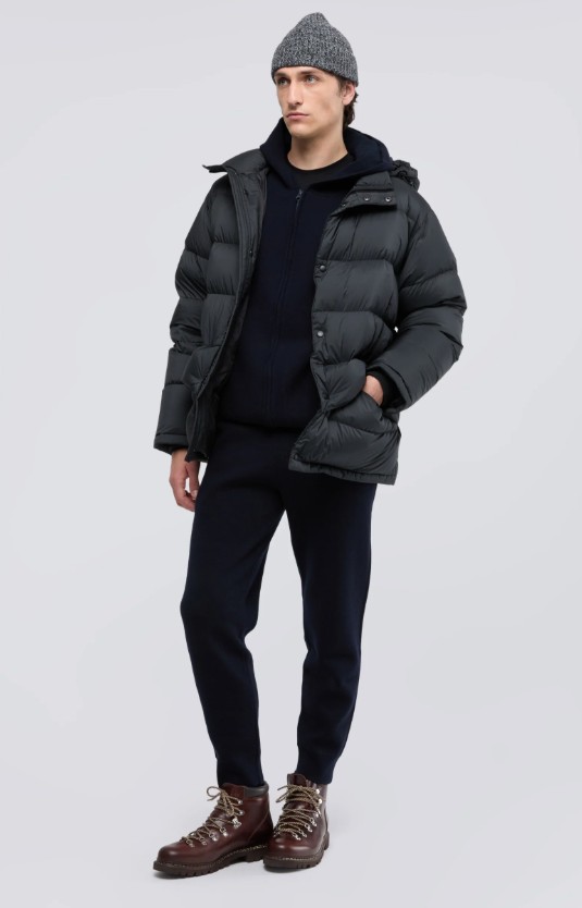 26FW 아스페시 후드 티셔츠 M657 D96510099 BLACK NAVY - ASPESI