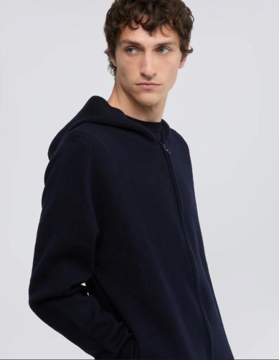 26FW 아스페시 후드 티셔츠 M657 D96510099 BLACK NAVY - ASPESI