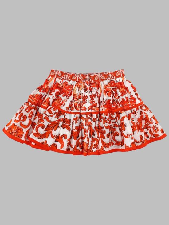 26FW 돌체앤가바나 스커트 L54I49K G7P4NIO5DQ ORANGE - DOLCE & GABBANA