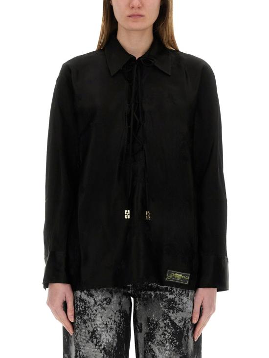  가니 셔츠 W0359 099 BLACK - GANNI