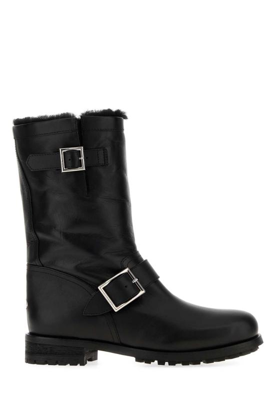 26FW 지미추 부츠 BIKERMIDGQM BLACKBLACK