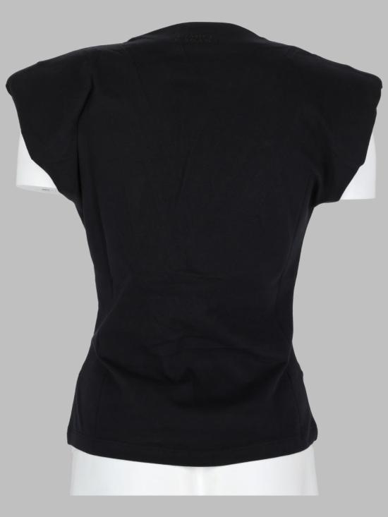 26FW 이자벨마랑 나드린 드레이프 코튼 저지 티셔츠 TS0341FA A1N41I01BK BLACK - ISABEL MARANT