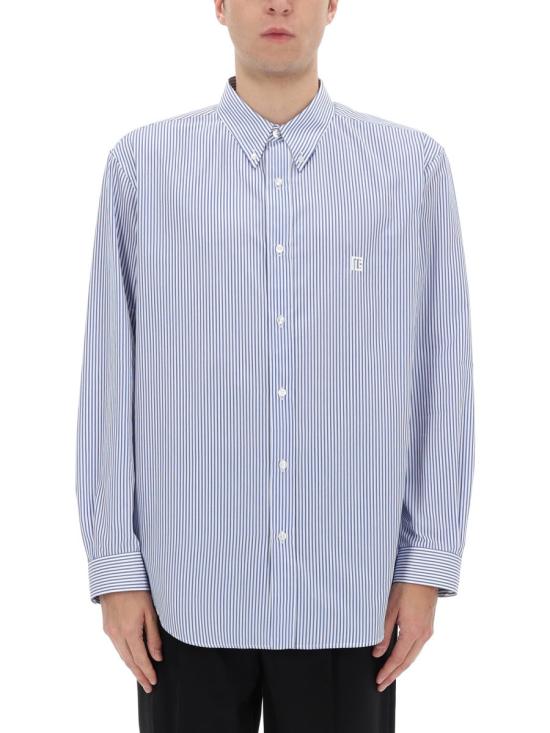 26SS 발망 셔츠 GH1HS496CG38 SAB BLUE - BALMAIN