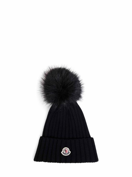 26FW 몽클레어 폼폼 울 비니 L20933B00039M1131999 BLACK