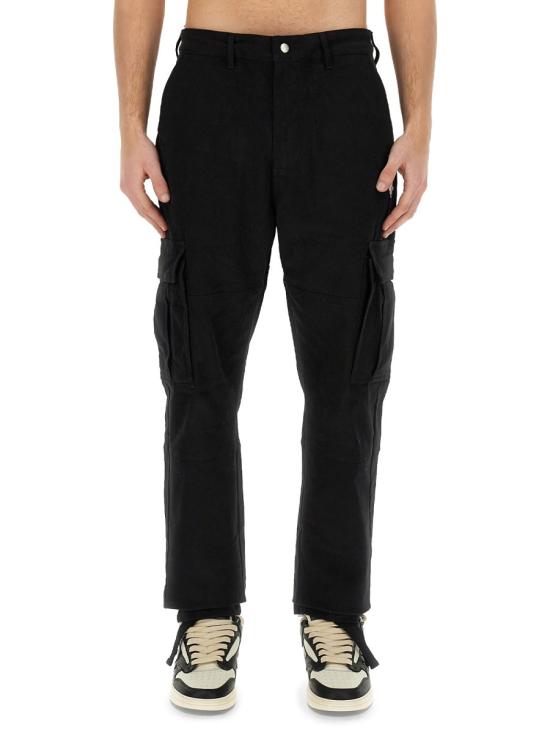 마르셀로 불론 카고 팬츠 CMCF014S24FAB001 1001 BLACK - MARCELO BURLON