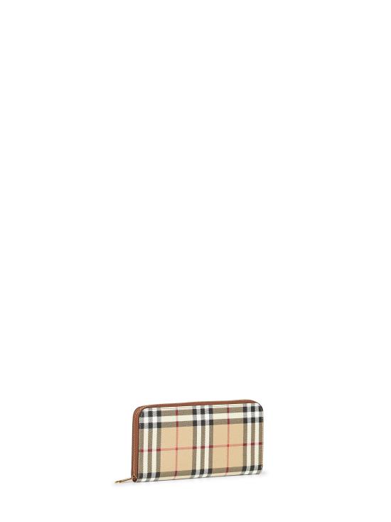 26FW 버버리 체크 지퍼 지갑 8109812 A9534 BEIGE - BURBERRY