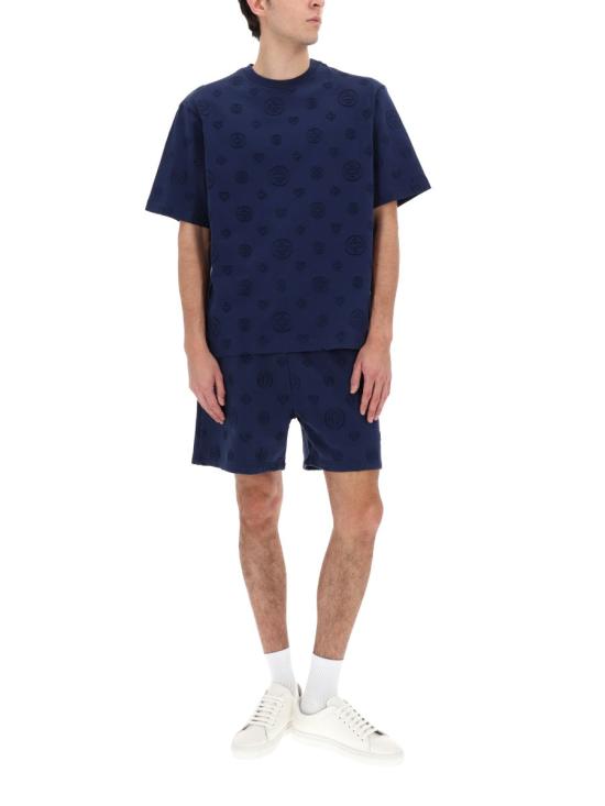 26SS 카사블랑카 숏팬츠 M SP26 JTR 003 05APPLIQUE MONOGRA M BLUE - CASABLANCA