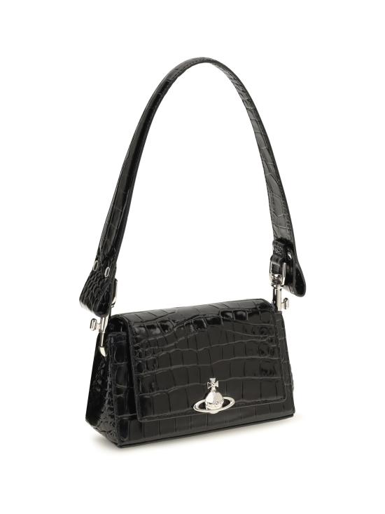 26FW 비비안웨스트우드 헤이즐 스몰 핸드백 4603000WWL0098 BLACK - VIVIENNE WESTWOOD