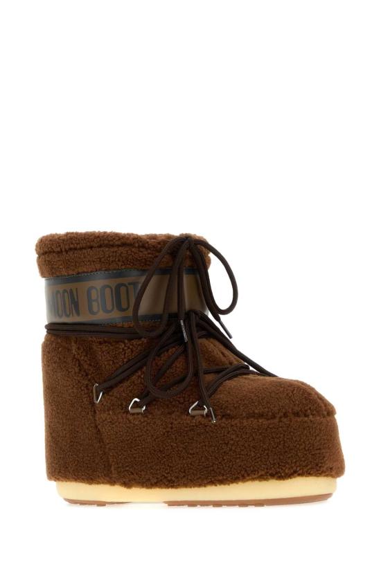 26FW 문부츠 아이콘 로우 플리스 부츠 1409700 M004 BROWN - MOON BOOT