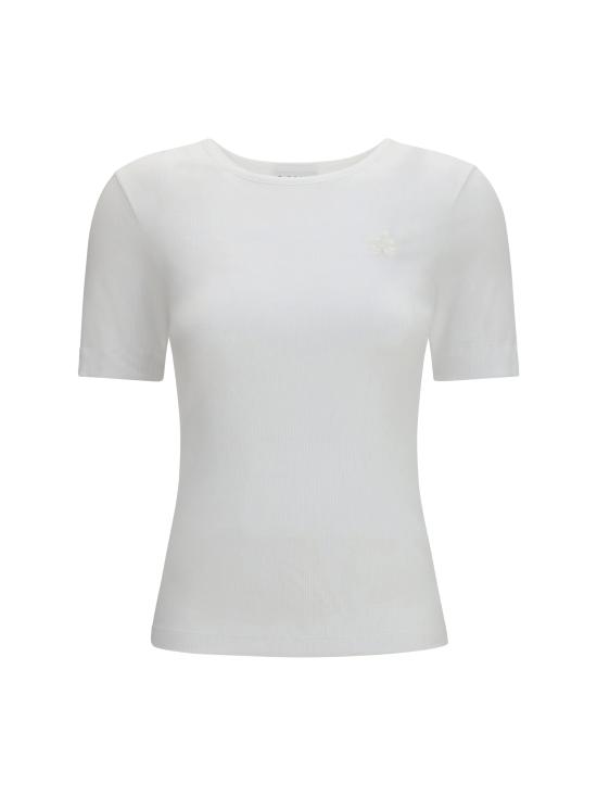 26SS 가니 소프트 코튼 립 반팔 티셔츠 A1050182 151 WHITE