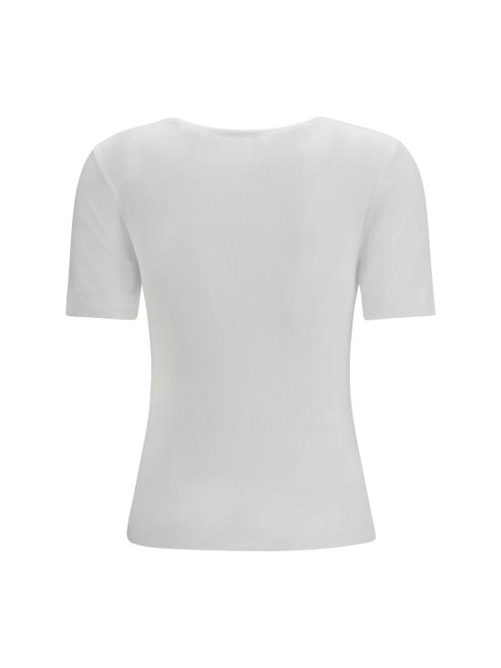 26SS 가니 소프트 코튼 립 반팔 티셔츠 A1050182 151 WHITE - GANNI