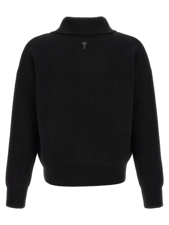 26FW 아미 가디건 AM341796BM BLACK - AMI