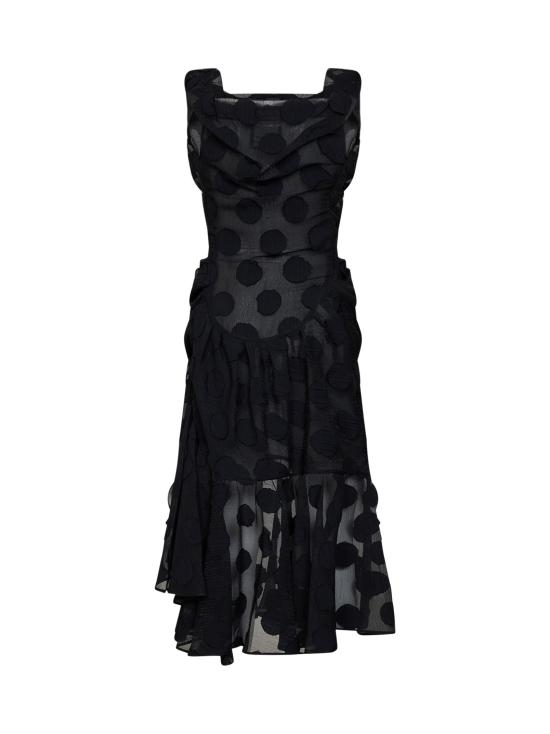 26FW 비비안웨스트우드 원피스 1101034SW01NOBLACKPOLKA - VIVIENNE WESTWOOD