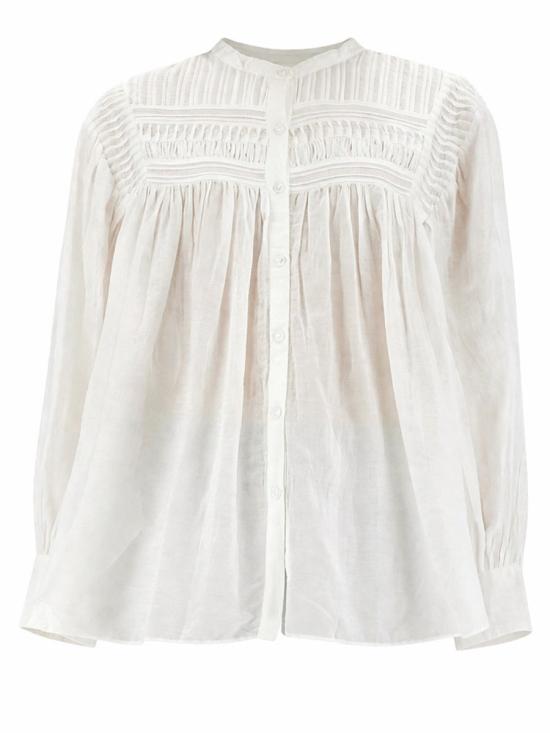 26SS 이자벨마랑에뚜왈 플랄리아 코튼 보일 블라우스 HT0002FC B3J04E20WH WHITE - ISABEL MARANT ETOILE