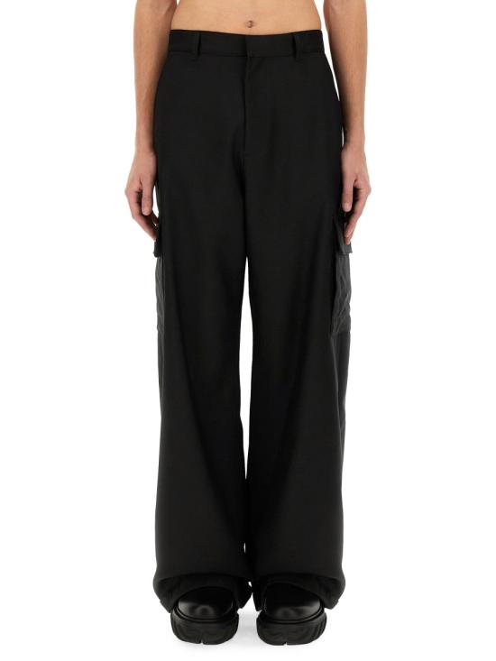  오프화이트 카고 팬츠 OMCF037 C99FAB0021010 BLACK - OFF WHITE