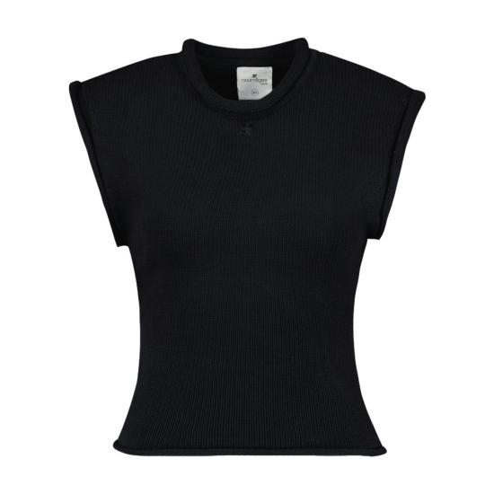  쿠레쥬 민소매 티셔츠 CONFIG CRG023014 BLACK - COURREGES