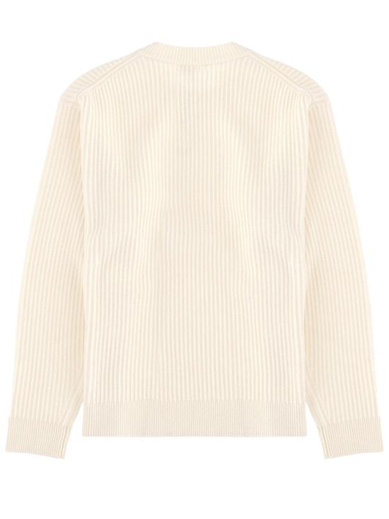 25FW 메종키츠네 폭스 헤드 울 립드 스웨터 PM00811KT1149 P700 POWDER - MAISON KITSUNE