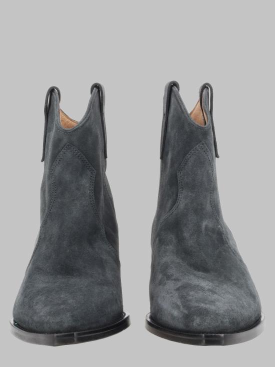 26FW 이자벨마랑 드위나 스웨이드 카프스킨 카우보이 부츠 BO0002FA A1A03S02FK BLACK