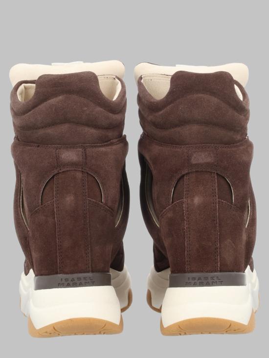 26FW 이자벨마랑 발스키 스웨이드 웨지 스니커즈 BK0009FA B4E10SCLMW BROWN - ISABEL MARANT