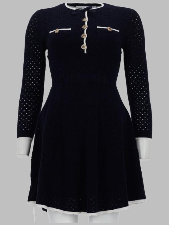 26SS 셀프 포트레이트 원피스 SS26 055S N NAVY BLUE