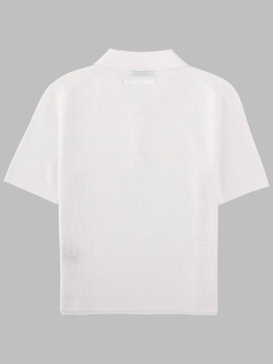 26FW 토리버치 폴로 티셔츠 182085 100 WHITE - TORY BURCH