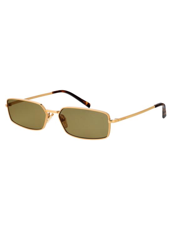 25FW 프라다 시그니처 메탈 직사각형 선글라스 0PR A60S GOLD - PRADA