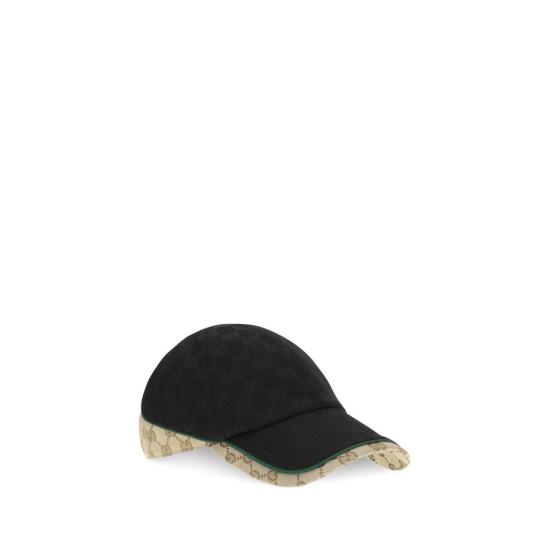 26FW 구찌 GG 모노그램 캔버스 베이스볼 캡 GUA001I24HBK31079BB BLACK - GUCCI