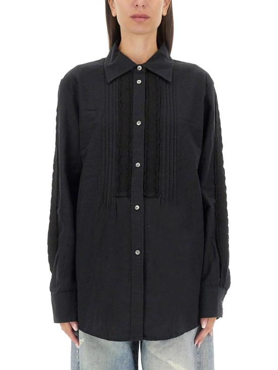 아워레가시 셔츠 W4242SBK PLEATEDBLACKKITCHENWEAVE - OUR LEGACY