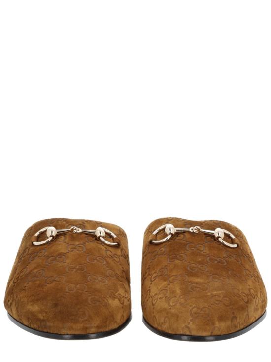 25FW 구찌 홀스빗 스웨이드 뮬 850140 AAFQV2118 BROWN