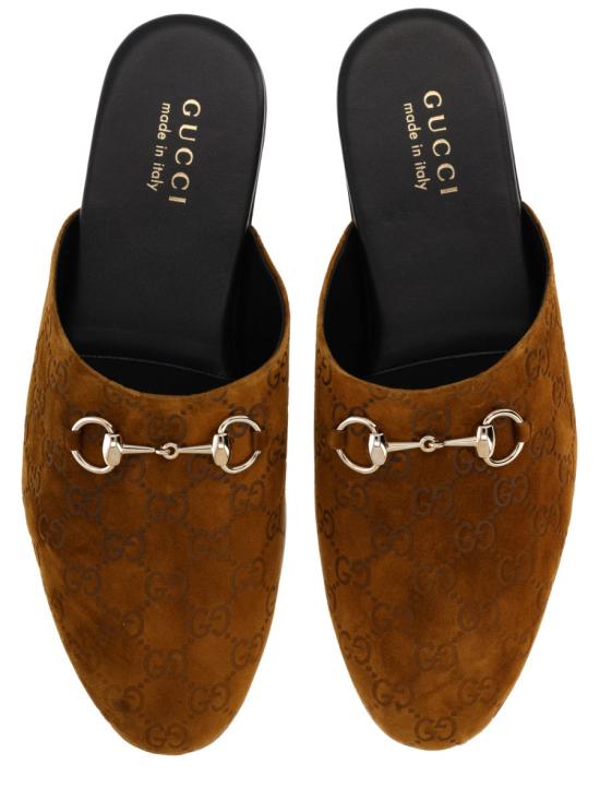 25FW 구찌 홀스빗 스웨이드 뮬 850140 AAFQV2118 BROWN - GUCCI